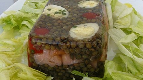 Terrine fraîcheur lentilles saumon