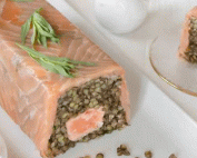 terrine saumon et lentille verte du puy