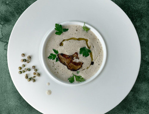 Le Velouté de Lentilles Vertes du Puy aux cèpes
